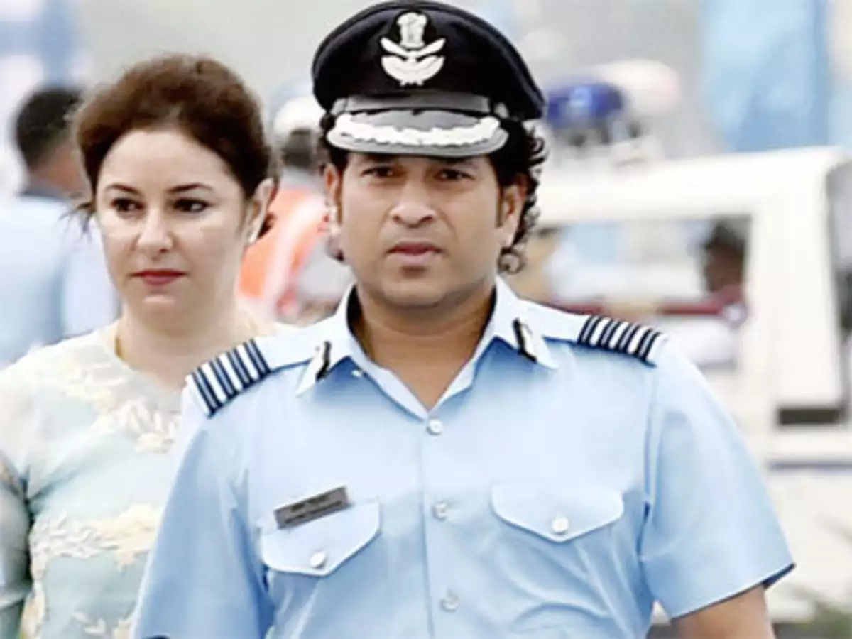 Sachin Tendulkar As Group captain in Indian Air Force